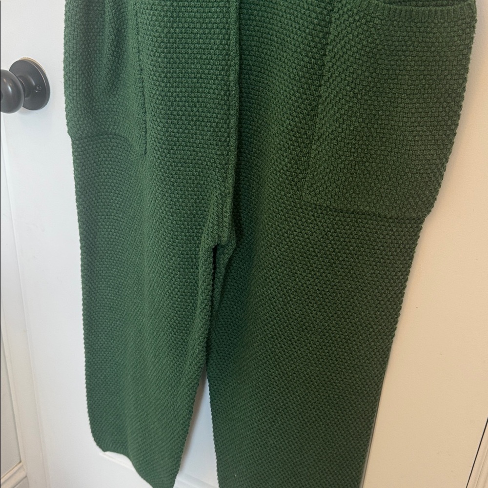 Free People Beach Pine Green Knit Tank Jumpsuit medium - Picture 6 of 8